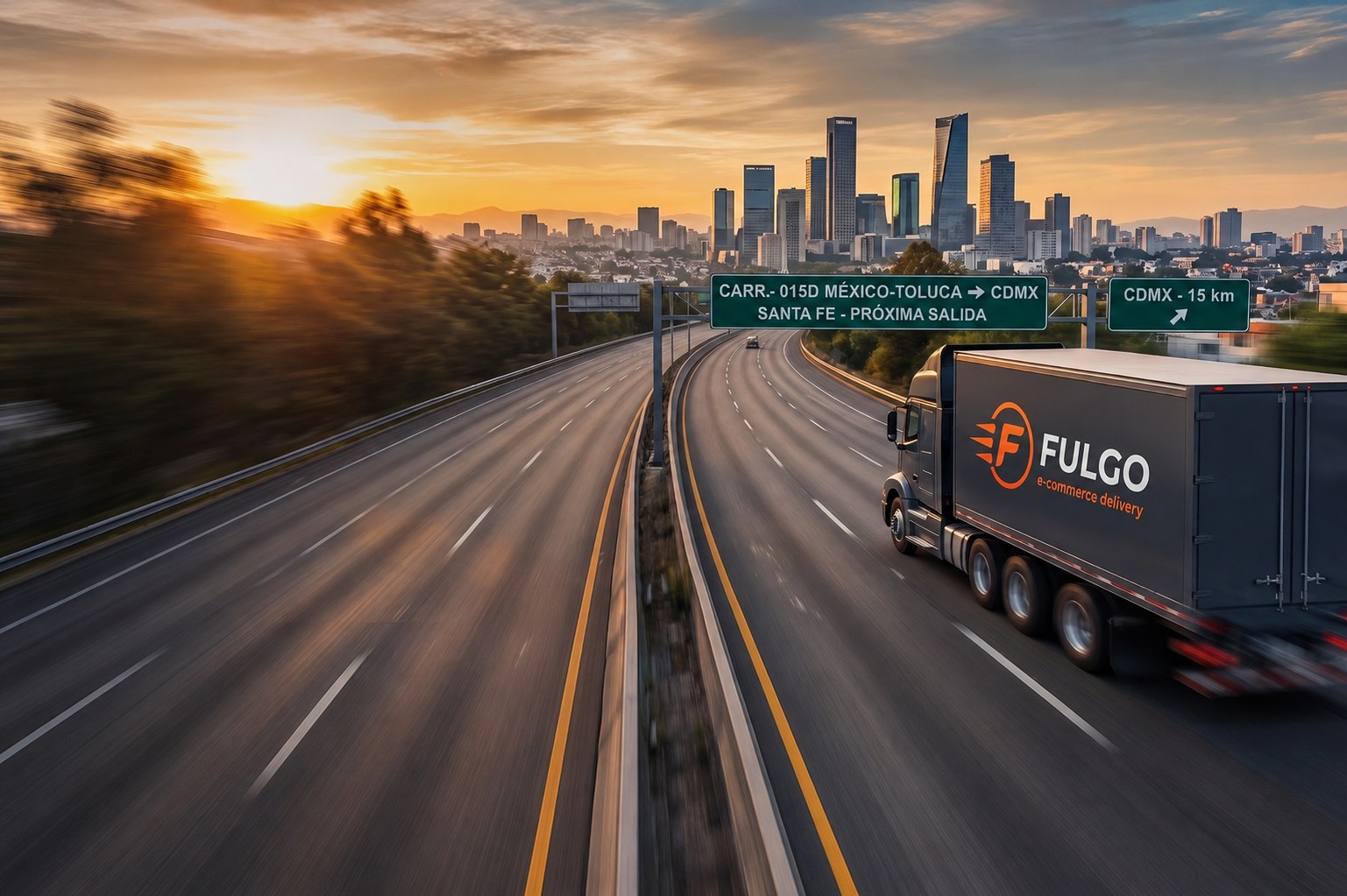 Tráiler FULGO rumbo a CDMX por Santa Fe